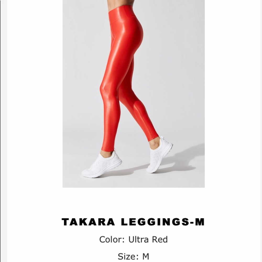Carbon 38 red Tamara leggings ! New with Tags.